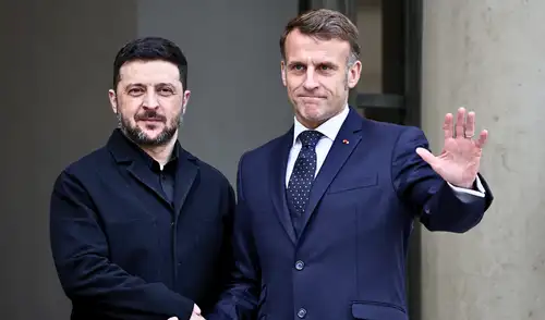 Macron denuncia nuevos ataques rusos y afirma que Europa busca garantías de seguridad para Ucrania. Foto: AFP Macron denuncia nuevos ataques rusos y afirma que Europa busca garantías de seguridad para Ucrania