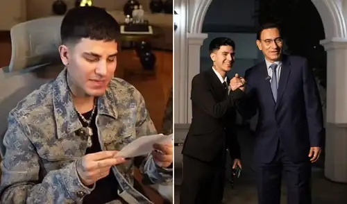 El streamer leyó emocionado la carta que le envió el expresidente.