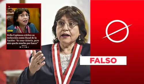 Delia Espinoza no fue reelegida como Fiscal de la Nación. foto: composición LR/captura de pantalla/Caretas Delia Espinoza