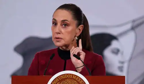 Claudia Sheinbaum anunció que siguen las negociaciones por el Tratado de Aguas de 1944. Foto: Captura Claudia Sheinbaum anunció que siguen las negociaciones por el Tratado de Aguas de 1944.