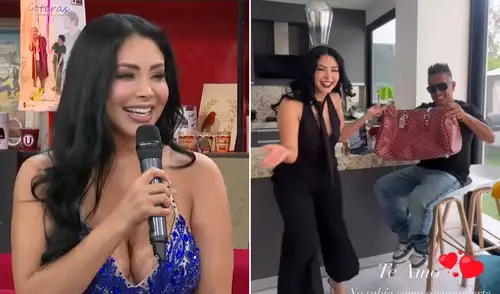 La cantante se refirió al lujoso regalo que le dio a Cueva por su cumpleaños. Foto: Composición LR La cantante se refirió al lujoso regalo que le dio a Cueva por su cumpleaños.