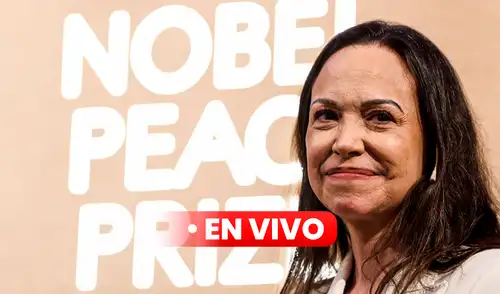 María Corina Machado en conferencia de prensa desde Noruega. Foto: AFP líder opositora confirmó que recibió ayuda de Estados Unidos para salir de Venezuela