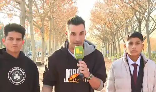 Santi Lesmes explicó las razones por la cual Pol Deportes no pudo estar con Thierry Henry en la previa de Champions League. Foto: Latina