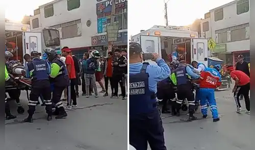 Accidente de tránsito en Comas. Accidente de tránsito en Comas.