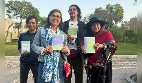 Igor Alfaro y otros familiares de víctimas de la violencia política. Foto: Lucero Manzanares Igor Alfaro y otros familiares de víctimas de la violencia política. Foto: Lucero Manzanares