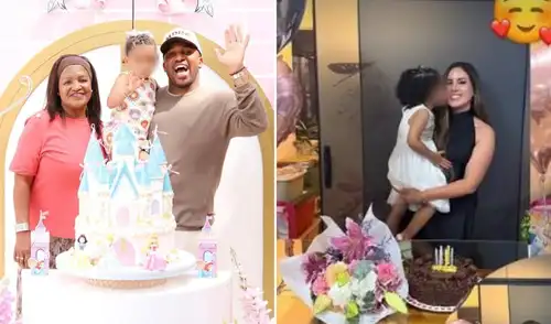 Jefferson Farfán y Darinka Ramírez celebraron los tres años de su hija. Foto: composición LR/Instagram Jefferson Farfán y su hija
