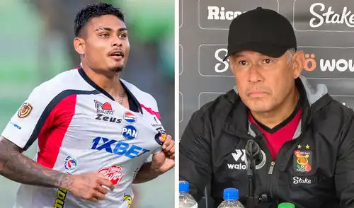 Juan Reynoso señaló que Jeriel De Santis puede desempeñarse en varias posiciones en ataque. Foto: composición LR/difusión Juan Reynoso saca cara por Jeriel De Santis y explica por qué pidió su fichaje