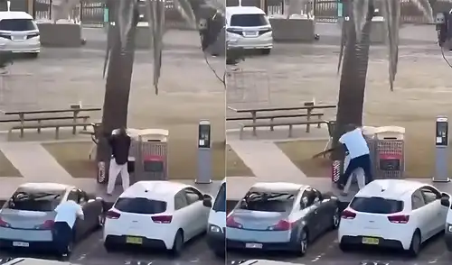 Hombre desarma a tirador en ataque terrorista en Bondi Beach, Australia. Hombre desarma a tirador en ataque terrorista en Bondi Beach, Australia.