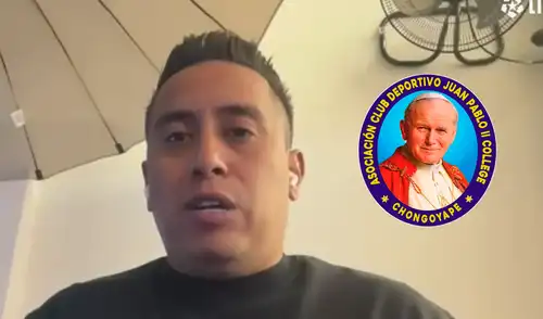 Christian Cueva se mostró maravillado por el proyecto deportivo de Juan Pablo II. Foto: composición LR/captura de L1 Max Christian Cueva se mostró maravillado por el proyecto deportivo de Juan Pablo II