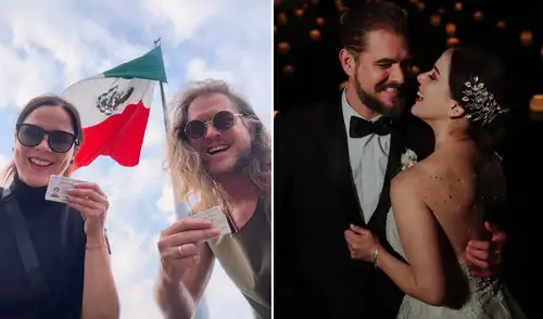 Karina Jordan y Diego Seyfarth celebran residencia mexicana. Foto: composición LR/Instagram Karina Jordan y su esposo Diego Seyfarth