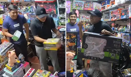 Comerciante peruano sorprende en TikTok al donar juguetes a niños necesitados