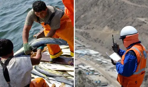 Los sectores pesca y minería fueron dos de los que sustentaron el desempeño de la economía peruana en octubre. Foto: composición LR/Andina INEI