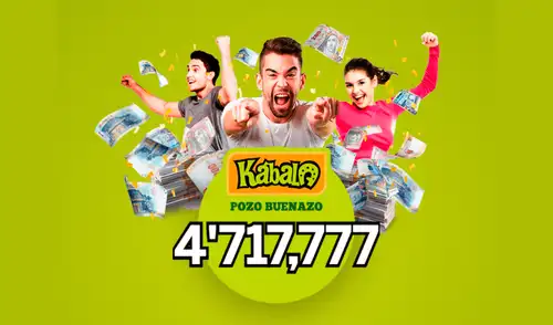 Nuevo sorteo de La Kábala con Pozo Buenazo de S/4.717.777 Nuevo sorteo de La Kábala con Pozo Buenazo de S/4.717.777