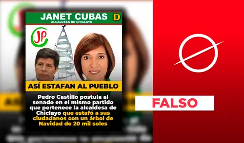 Es falso que Pedro Castillo postulara al senado por el partido Juntos por el Perú Es falso que Pedro Castillo postulara al senado por el partido Juntos por el Perú