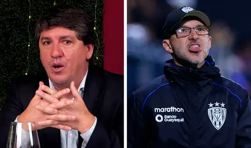 Jean Ferrari confesó que ha visto el trabajo de Javier Rabanal en la Copa Libertadores. Foto: composición LR/captura de No seas Fulero Jean Ferrari sobre elección de Javier Rabanal en Universitario