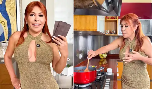 Magaly Medina se llevó una ola de críticas tras la preparación del chocolate navideño.
