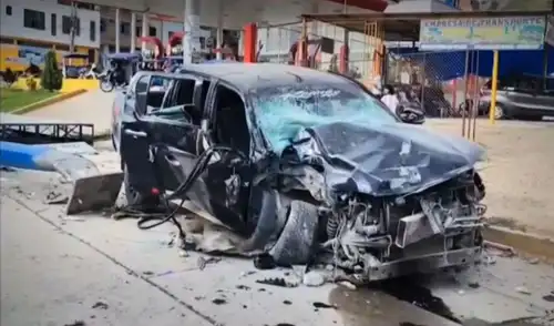 Policía en estado de ebriedad estrella vehículo y deja dos heridos en Jaén comisario amenazó a sus colegas tras ser detenido