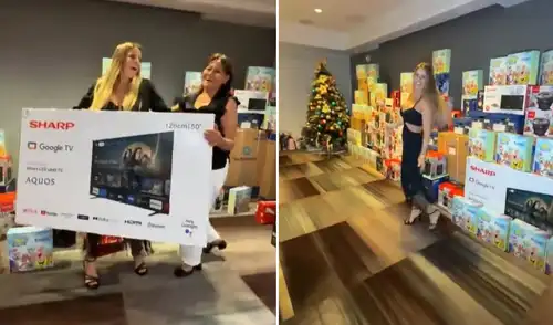 Alejandra Baigorria y sus costosos regalos por Navidad para sus trabajadores. Foto: composición LR/TikTok Alejandra Baigorria y sus costosos regalos por Navidad para sus trabajadores. Foto: composición LR/TikTok