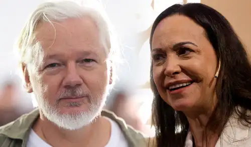 Julian Assange demanda a la Fundación Nobel tras la concesión del Premio Nobel de la Paz 2025 a María Corina Machado. Julian Assange demanda a la Fundación Nobel tras la concesión del Premio Nobel de la Paz 2025 a María Corina Machado.