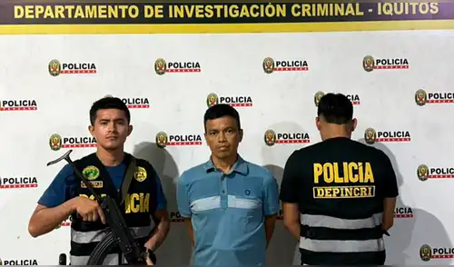 Detenido fue trasladado a la comisaría de la zona para las investigaciones correspondientes. Foto: PNP Detenido fue trasladado a la comisaría de la zona para las investigaciones correspondientes. Foto: PNP