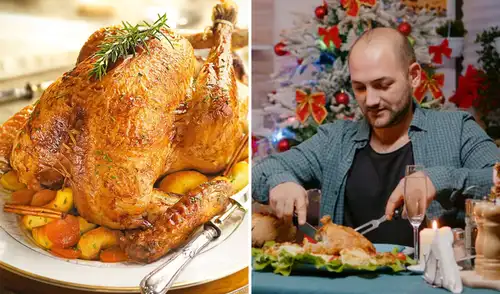 A días de Navidad, los usuarios preparan pavo horneado. Foto: Composición LR/Difusión/IA