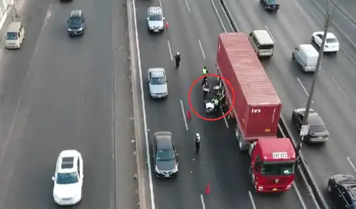 Joven falleció tras ser arrollado por un tráiler