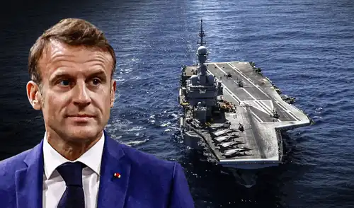 Macron anunció la construcción de un nuevo portaaviones de última generación para la Armada francesa.