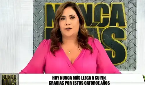 Al despedirse de 'Nunca más', Andrea Llosa recordó cómo nació el programa.
