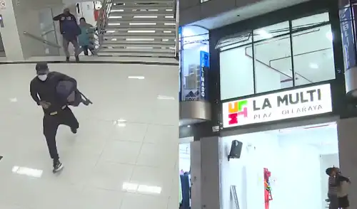 Delincuentes asaltan a cambista en Gamarra. Foto: composición LR