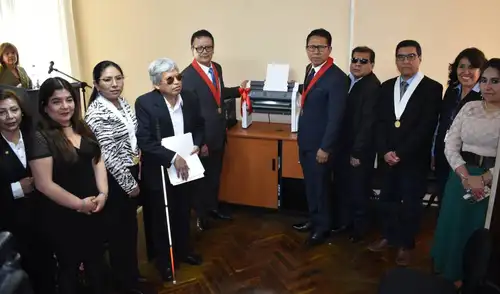 La implementación de una impresora Braille marca un hito en el sistema jurídico. Fuente: Difusión.