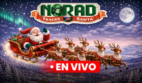 A través de NORAD Tracks Santa o Google Santa Tracker, podrás seguir el recorrido de Papá Noel en tiempo real.