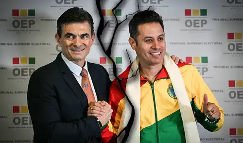 La tensión entre el presidente Rodrigo Paz y su vicepresidente, Edmand Lara, aumenta en Bolivia. La tensión entre el presidente Rodrigo Paz y su vicepresidente, Edmand Lara, aumenta en Bolivia.