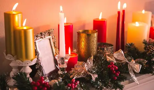 velas blancas para Año Nuevo