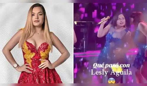 Lesly Águila sufre imprevisto durante concierto de Corazón Serrano y fans la respaldan. Lesly Águila sufre imprevisto durante concierto de Corazón Serrano y fans la respaldan.