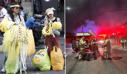 Las celebraciones del Año Nuevo reportaron 77 incendios en Lima el 1 de enero.