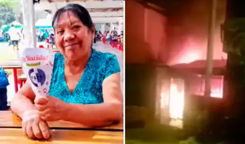 La adulta mayor intentó rescatar a su esposo, pero falleció en medio del incendio.