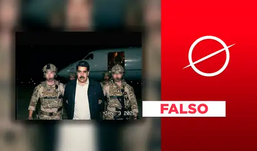 Imagen falsa de la captura de Nicolás Maduro Imagen falsa de la captura de Nicolás Maduro