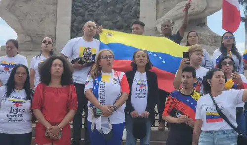 Venezolanos en distintas partes del Perú celebraron la captura de Nicolás Maduro. Foto: Yolanda Goicochea / LR Nicolás Maduro | Nicolas Maduro | EEUU | Donald Trump | venezolanos en Perú
