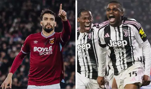 West Ham y Juventus juegan este martes 6 de enero por sus respectivas ligas. Foto: Composición LR