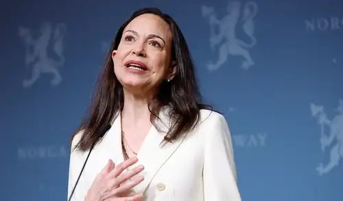 María Corina Machado agradece a EE. UU. por la captura de Nicolás Maduro. Foto. AFP