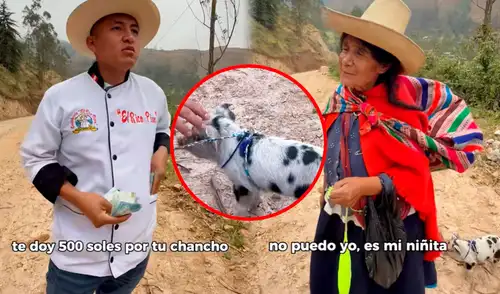 Las mujeres de avanzada edad se contentaron al ver que no se llevaron su chanchito y les regalaron dos canastas de víveres.