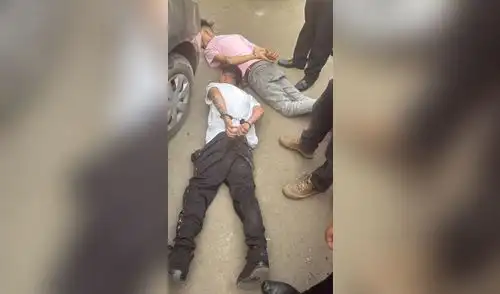 Presuntos asesinos de taxista detenidos en Ate.