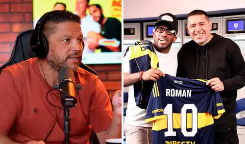 Pedro García contó que la entrevista de Juan Román Riquelme se concretó después de la de Luis Advíncula. Foto: composición LR/Doble Punta/Enfocados Pedro García revela que Juan Román Riquelme le pidió a Jefferson Farfán ser entrevistado en 'Enfocados'