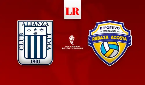 Alianza Lima se mide a Rebaza Acosta por la Liga Peruana de Vóley. Diseño: Omar Neyra Alianza Lima se mide a Rebaza Acosta por la Liga Peruana de Vóley.