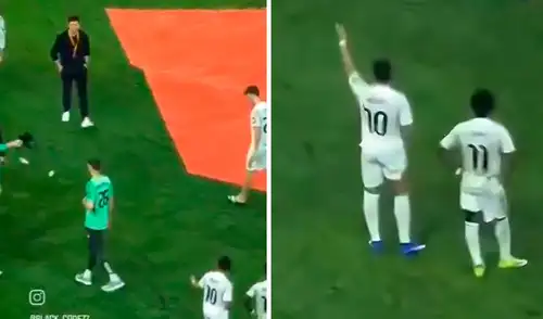 Kylian Mbappé tuvo una reacción negativa ante las ordenes de Xabi Alonso. Foto: composición LR/vía X