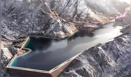 Una potencia mundial viene construyendo una “ciudad” invernal en una montaña desértica.