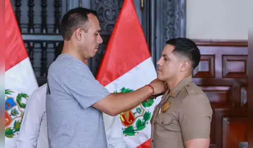 Suboficial de la PNP condecorado y ascendido