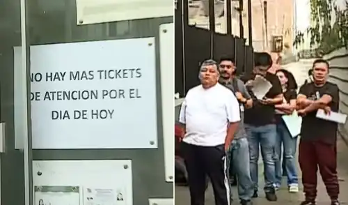 Vecinos de diferentes partes de Lima formaron una larga cola desde las cuatro de la mañana.