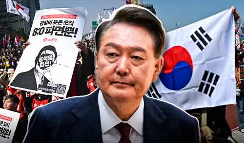 Yoon Suk Yeol fue destituido de la presidencia el 4 de abril de 2025 por imponer la ley marcial en Corea del Sur.