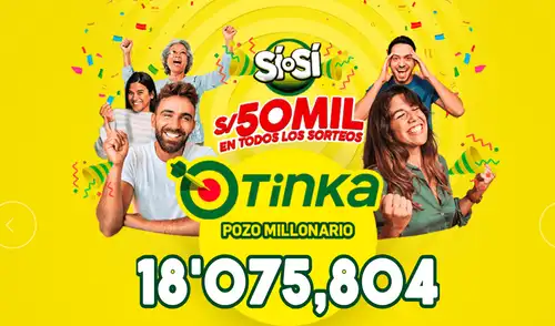 La Tinka sortea este 14 de enero un pozo acumulado de más de S/18 millones